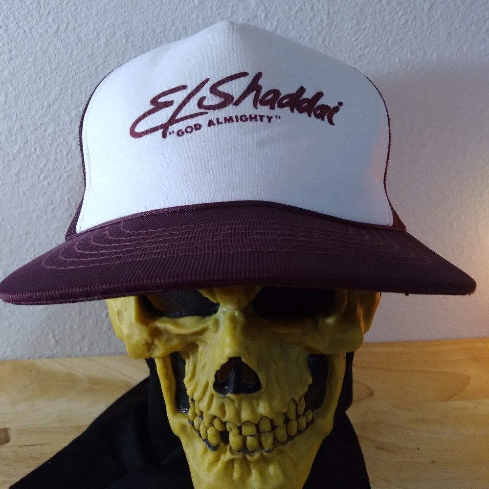 Vintage El Shaddai "God Almighty" Hebrew Jewish Trucker Hat
